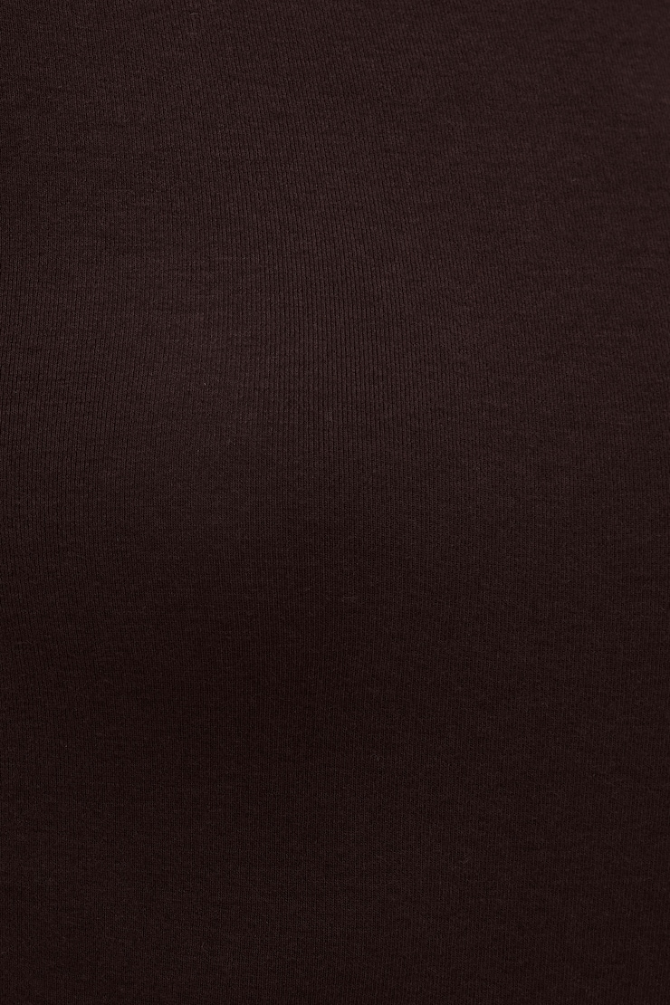 3/4 Sleeve Turtleneck Top Cherry Lacquer Burgundy large