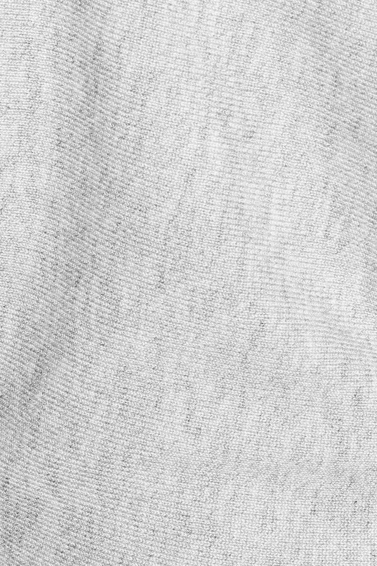 Off Shoulder Short Sleeve Cinch Waist Top, Spring Grey Mix, large