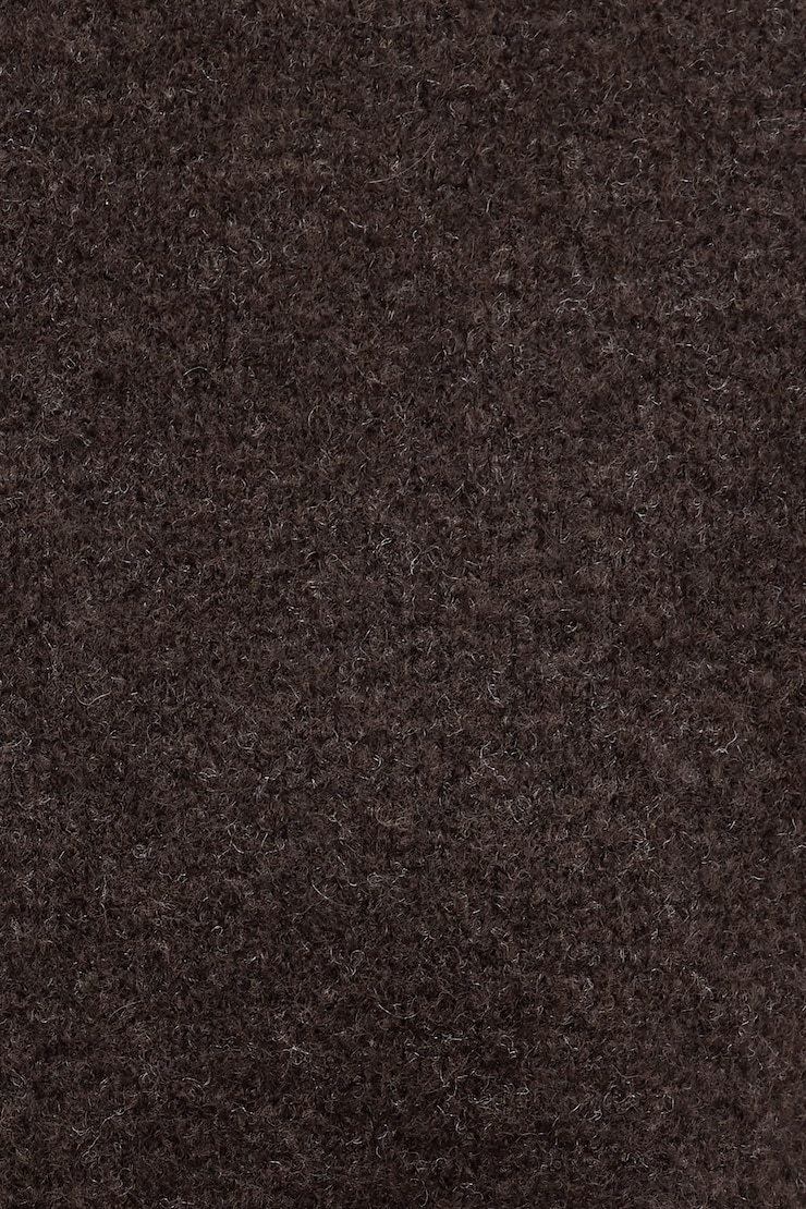 Boxy Zip Cardigan Java Brown large