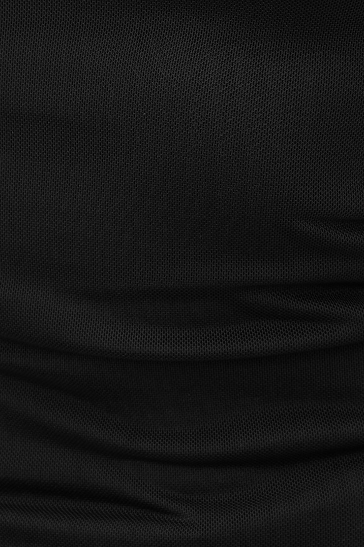 Sheer Mesh Tank Top Jet Black large