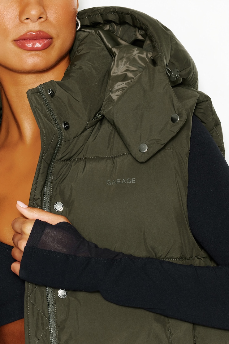 Perfect Puff Vest, DARK KHAKI, large