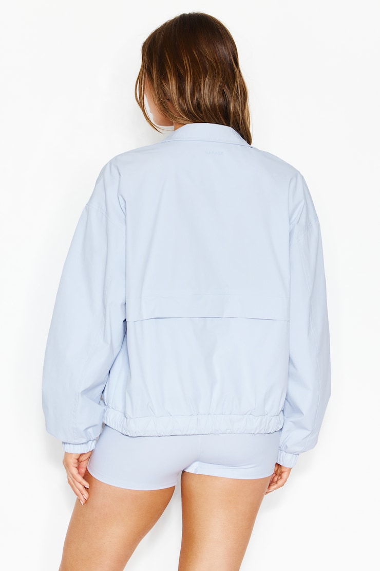 Long Windbreaker, Blue Flirt, large