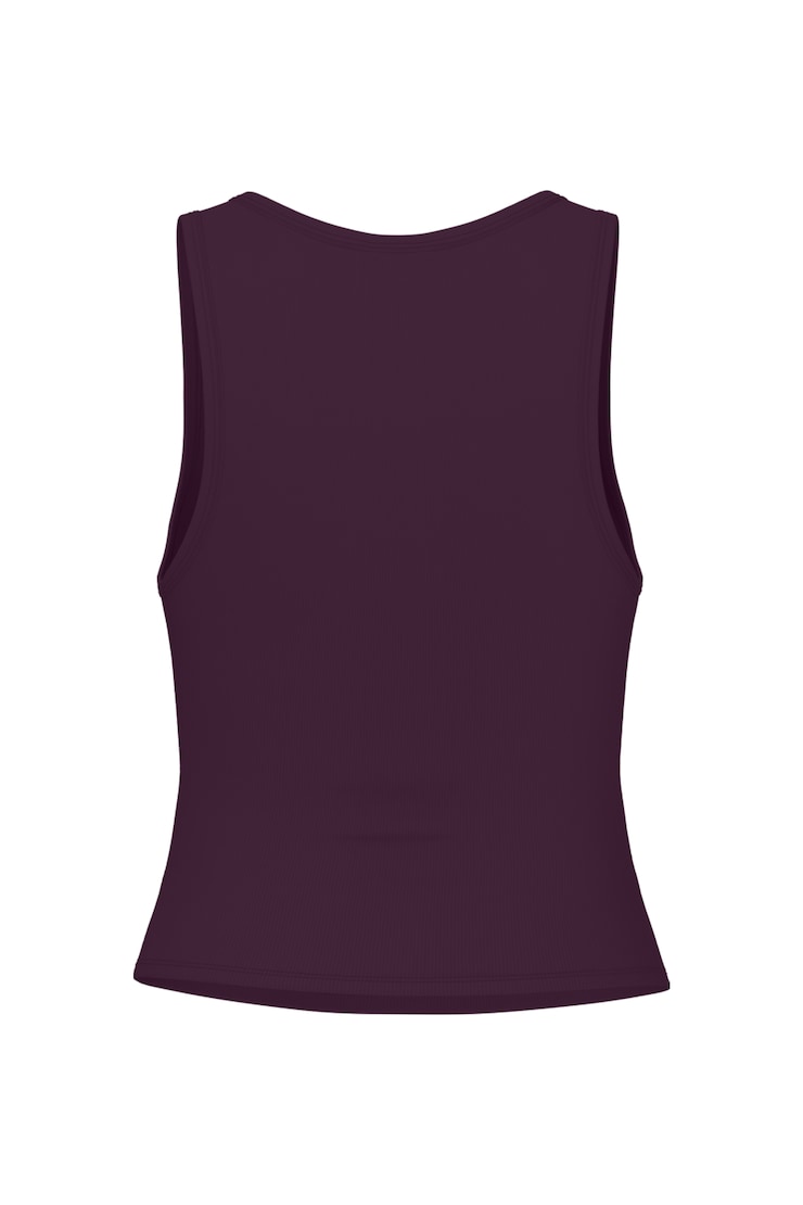 SnatchRib Scoop Tank Top, Wild Berry Maroon, large