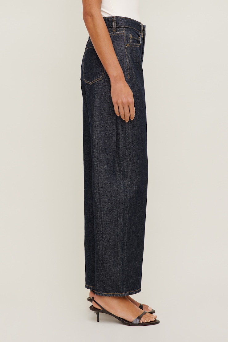 Kennedy High Rise Barrel Leg Jeans Dark Indigo / Rinse large