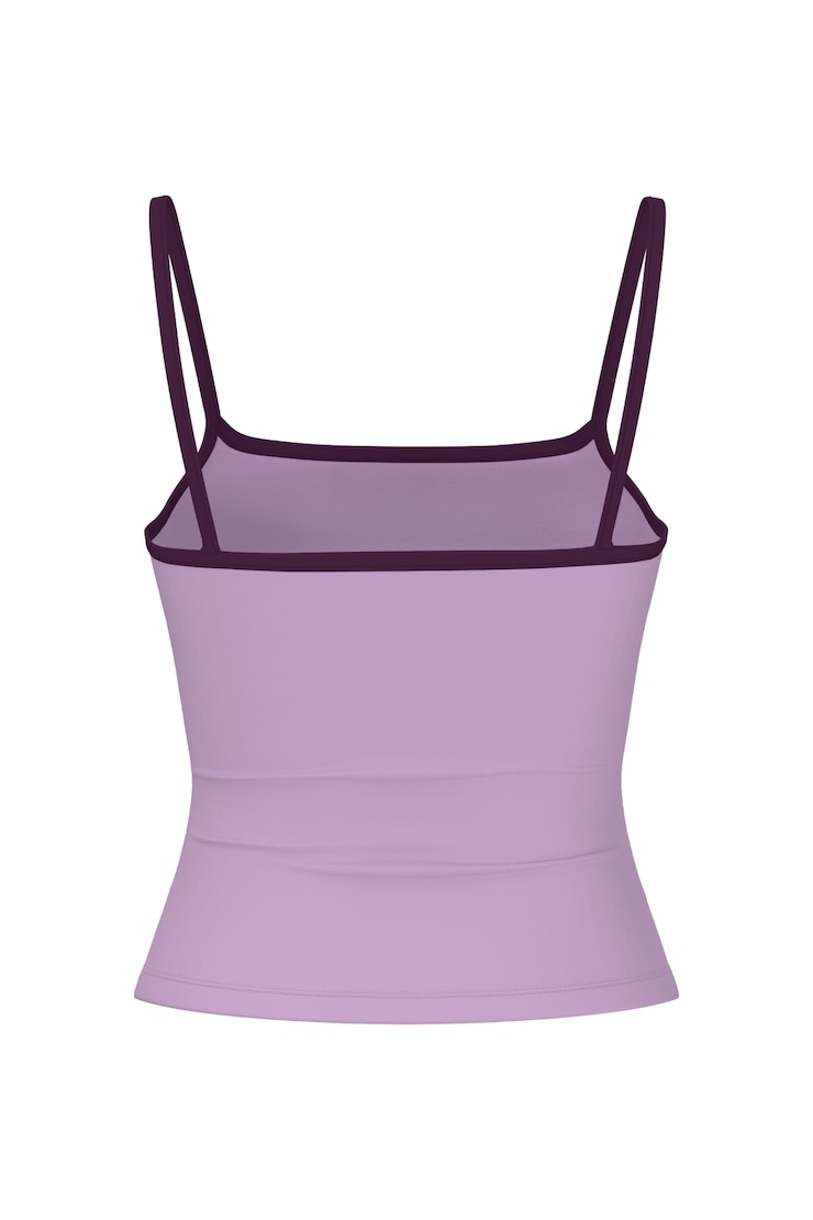 Sleek Scoop Cami Top, Charged Lilac Purple/Wild Berry Maroon, large