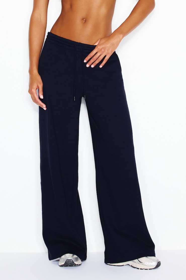 UltraFleece Wide Leg Sweatpants, Naughty Navy Blue, large
