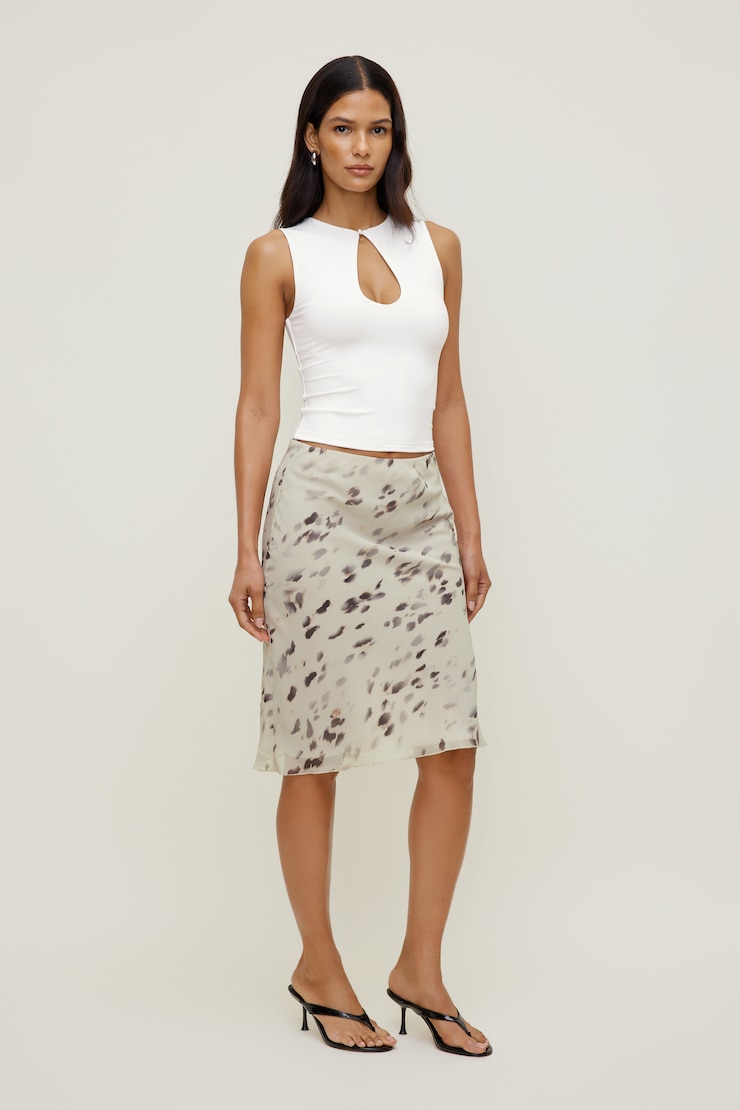 Vika Sculpt Keyhole Top Bright White large