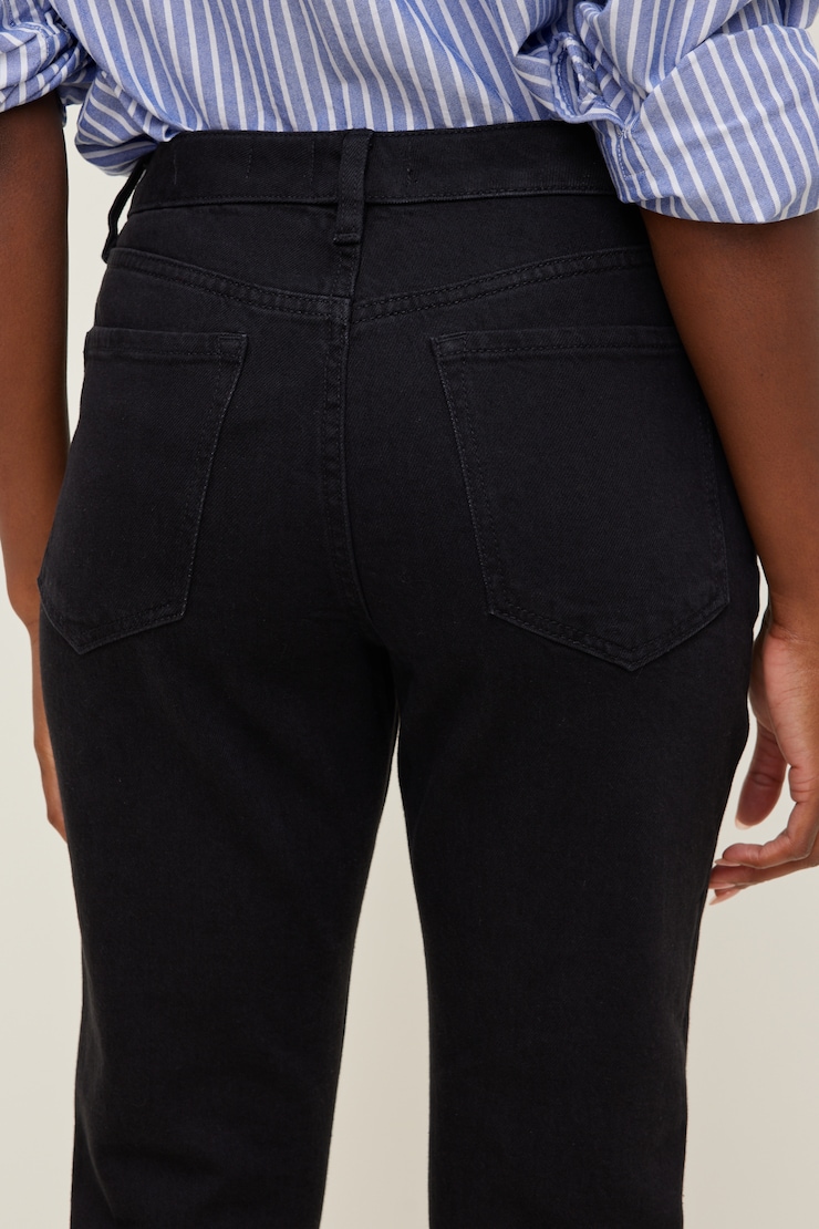 Stretch High Rise Slim Capri Jeans