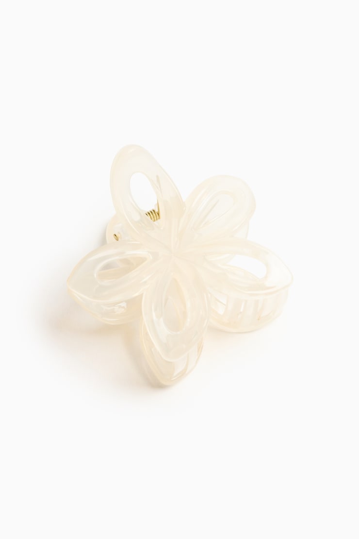 Open Flower Claw Hair Clip