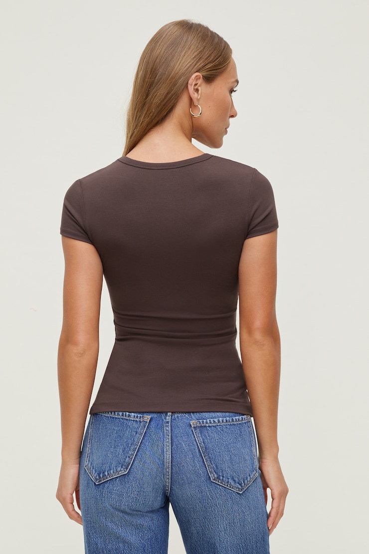 Rumi Crewneck T Shirt Java Brown large