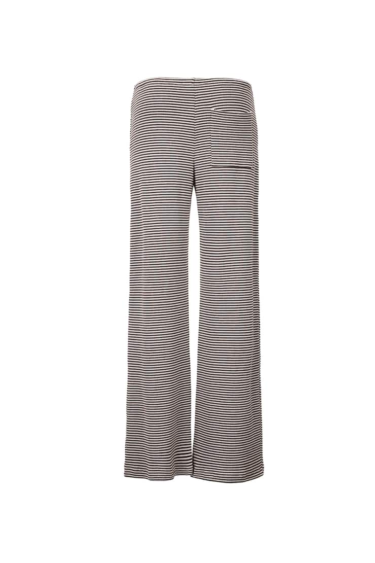 Waffle Pants, Snow White / Chocolate Stripe, large