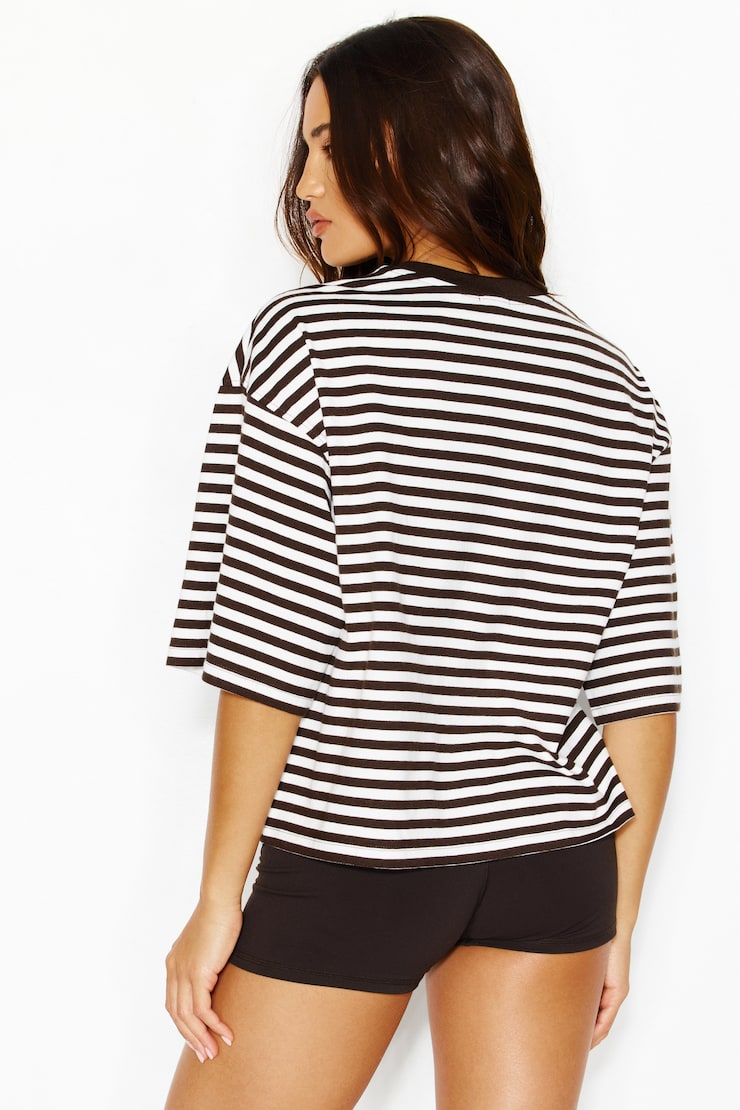 Fluid Crewneck T-Shirt, YDS-1271-EVEN STRIPES-G, large