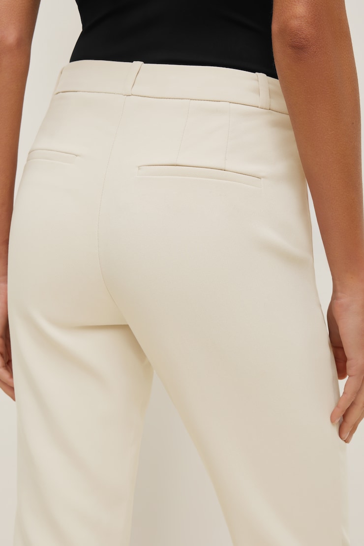 High Rise Capri Pants Rainy Day Beige large