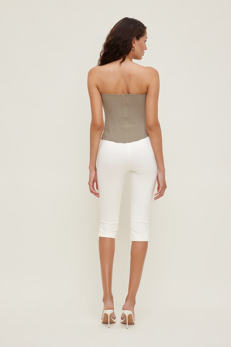 Mesh Corset Top Simply Taupe large