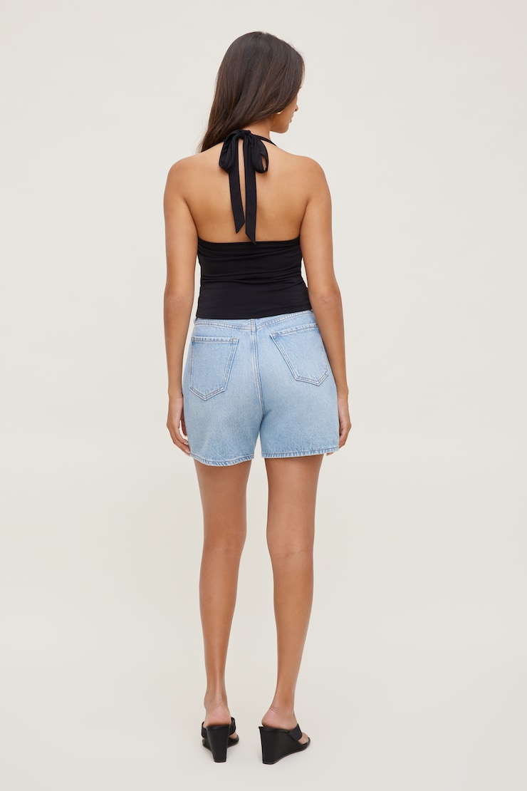 Sculpt Halter Top Jet Black large