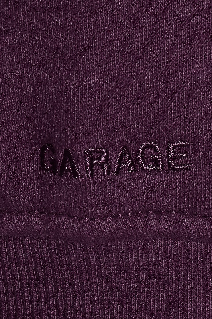 UltraFleece Hoodie, Wild Berry Maroon with Large GARAGE Logo, large