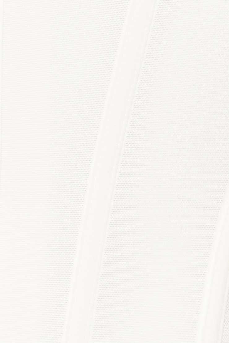 Plunge Halter Mesh Corset Top, Snow White, large