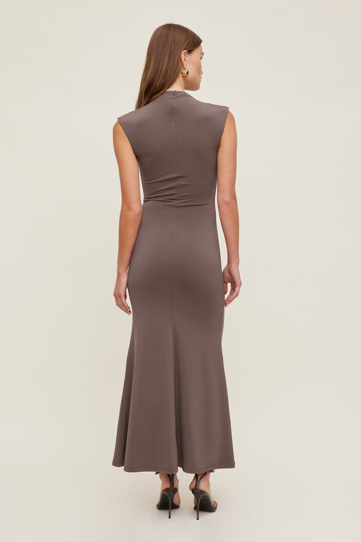 Talia Sculpt Maxi Dress Peppercorn Purple large