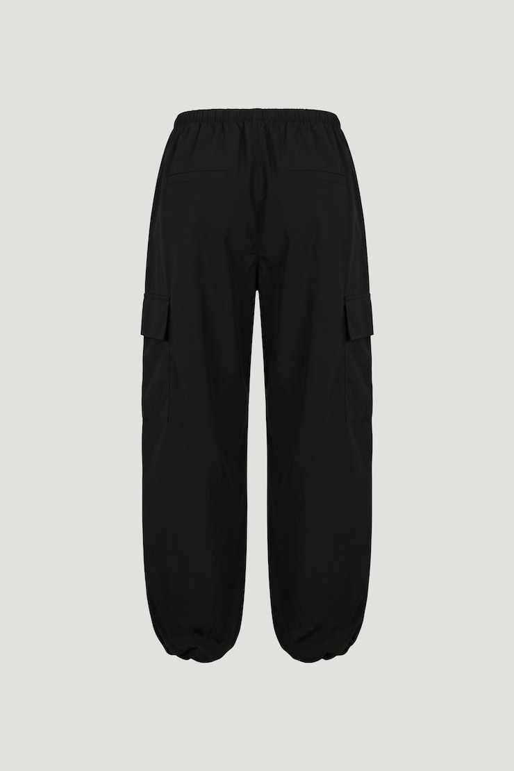 Nylon Cargo Pants Jet Black large