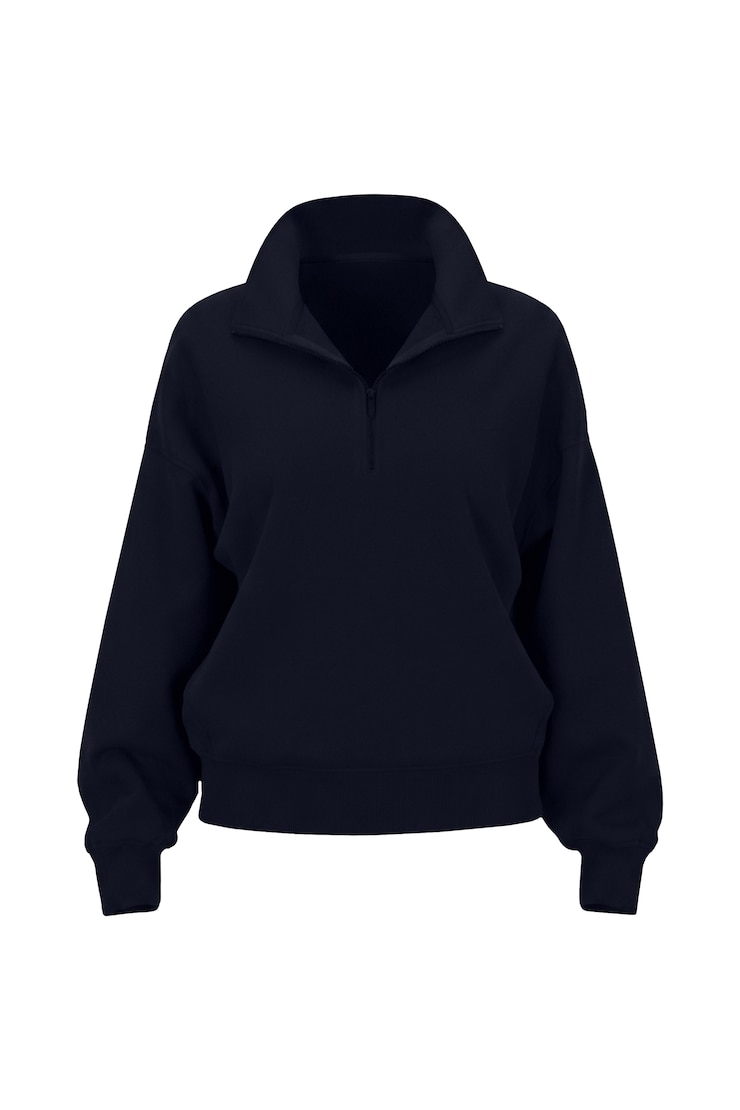 UltraFleece Half Zip Sweatshirt, Naughty Navy Blue, large