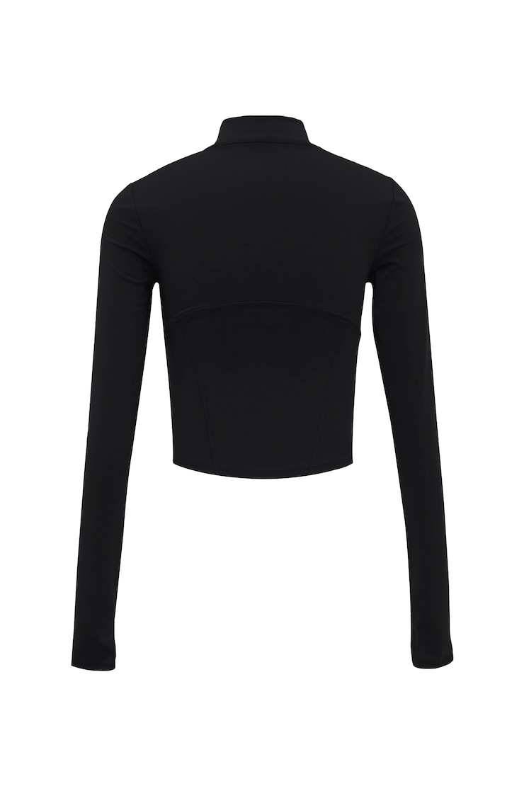 Active Corset Jacket, Jet Black, large