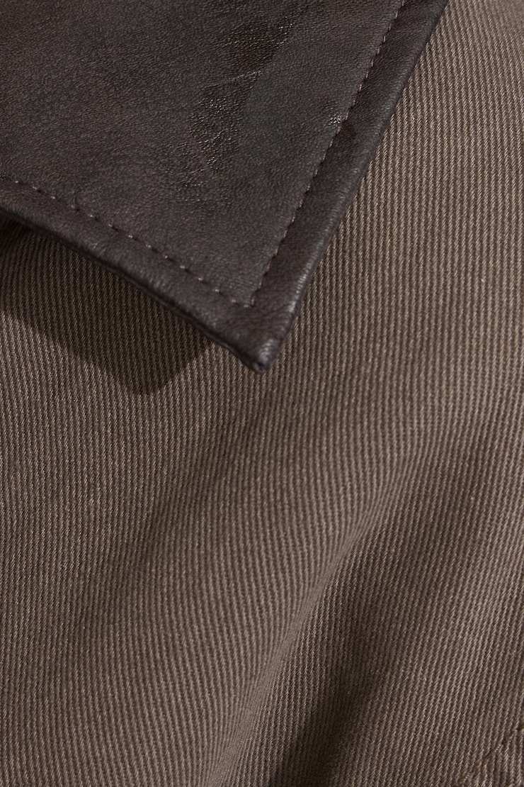 Twill Worker Jacket, Diesel Brown, large
