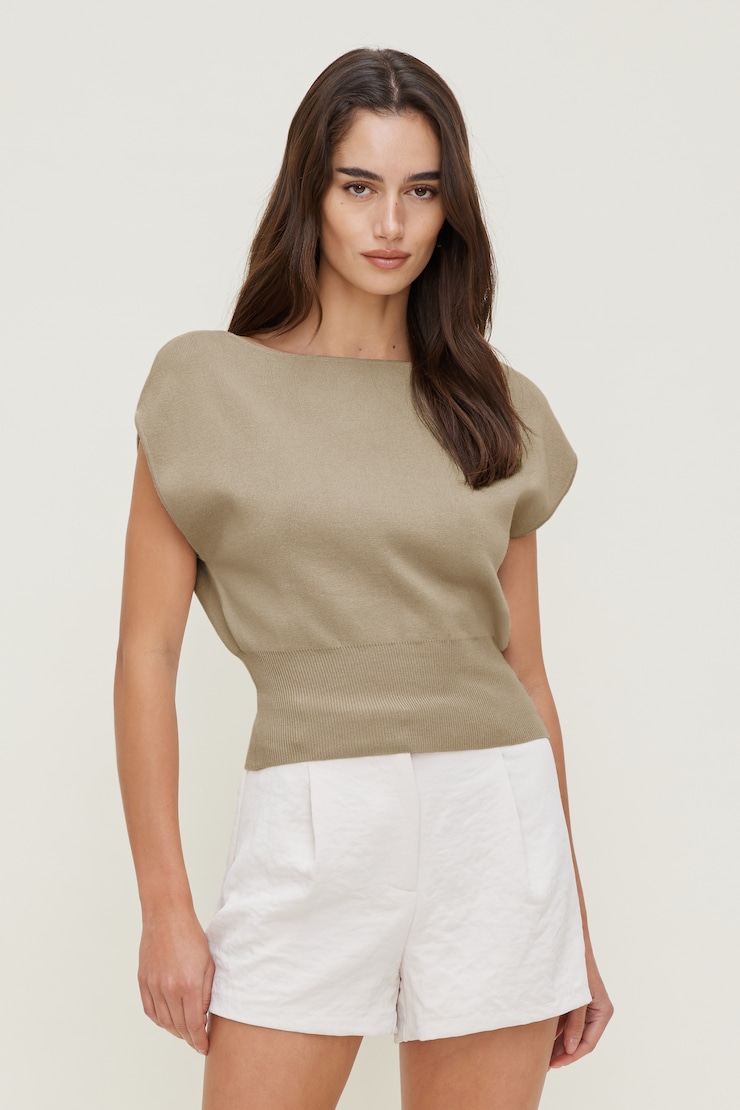 Aria Boat Neck Sweater 