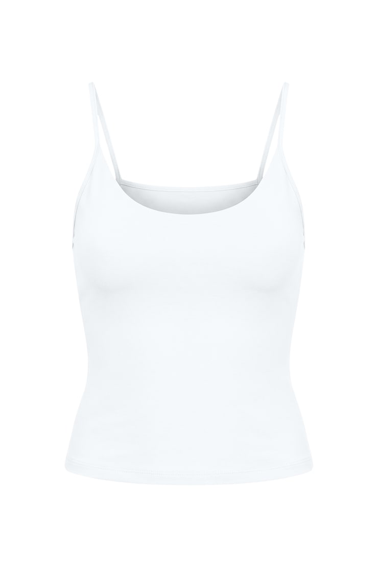 Sleek High Point Cami Top, Bright White, large