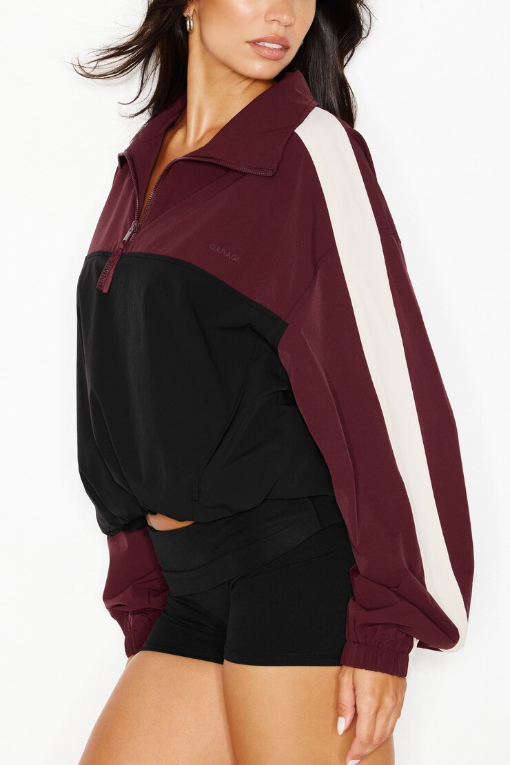 Nylon Anorak Jacket, BERRY BITE COMBO, large