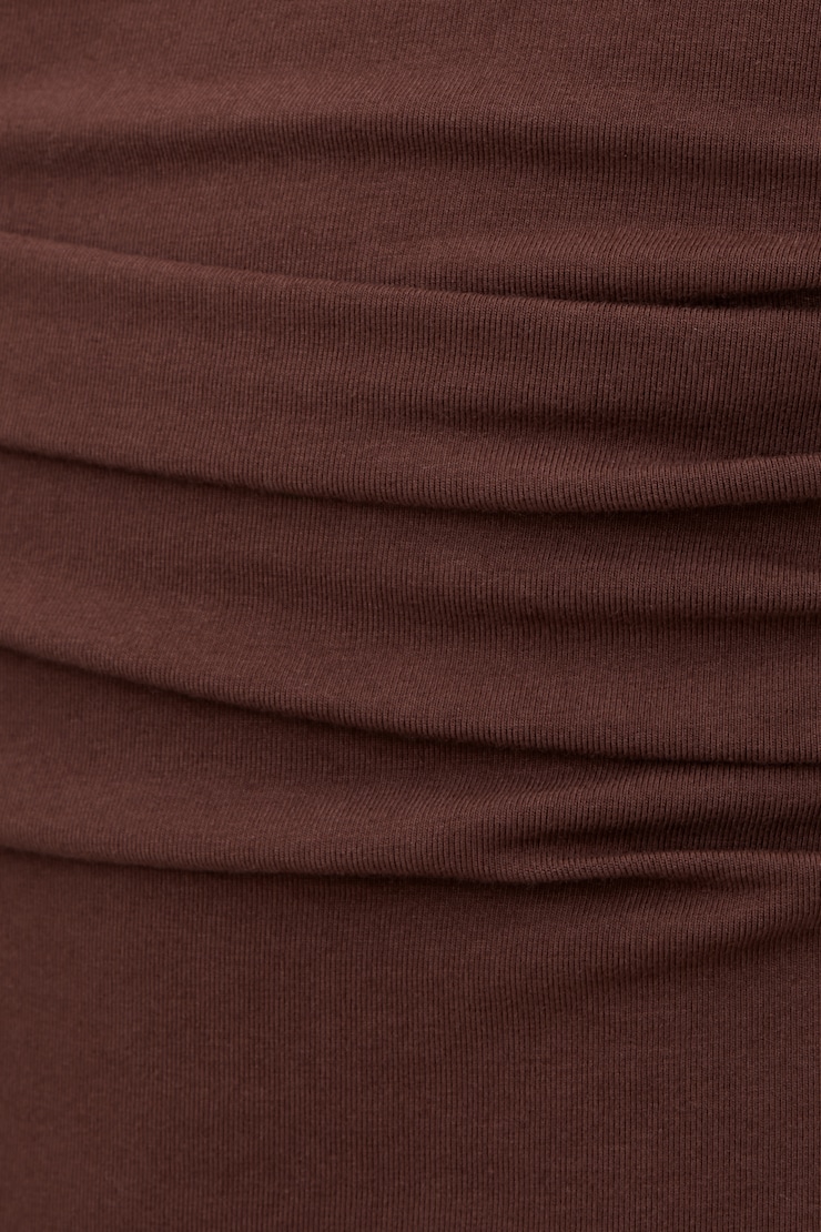 Katia Cotton Mini Dress Rum Raisin Burgundy large