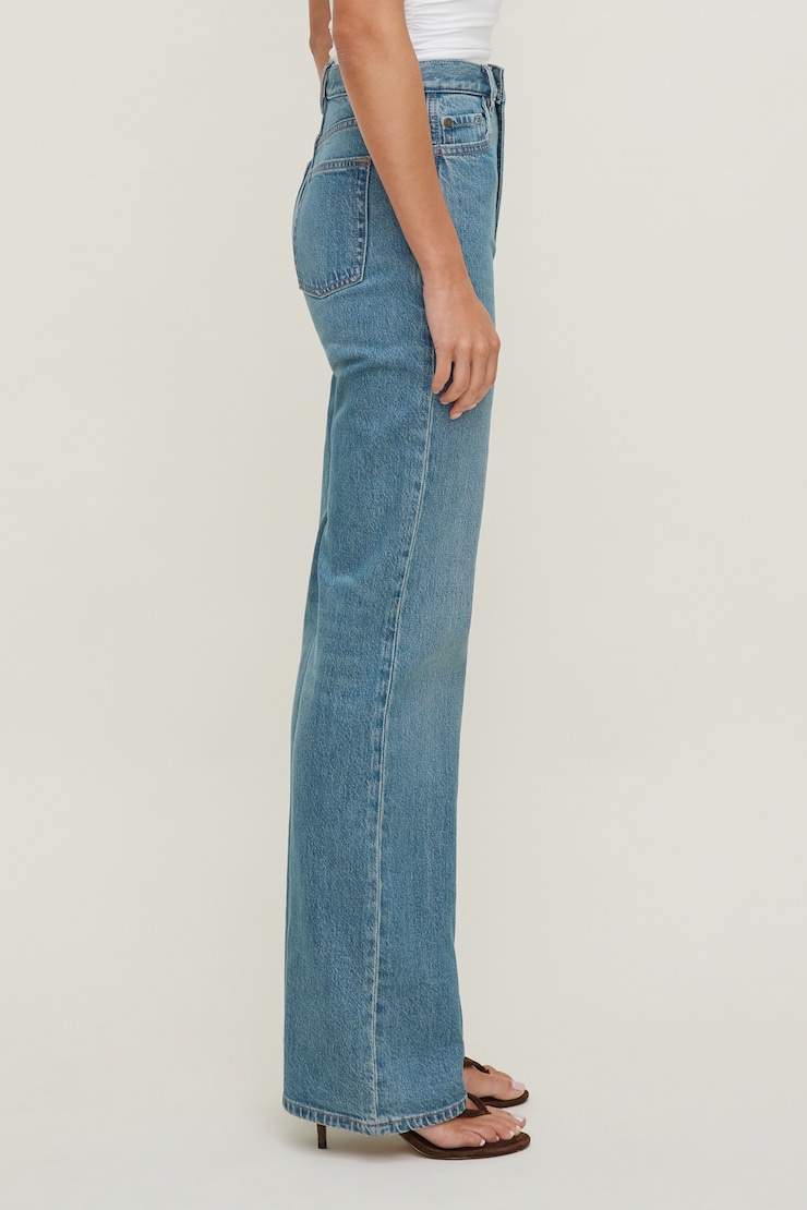 Reese Ultra High Rise Straight Leg Jeans Light Indigo / Midas Blue large