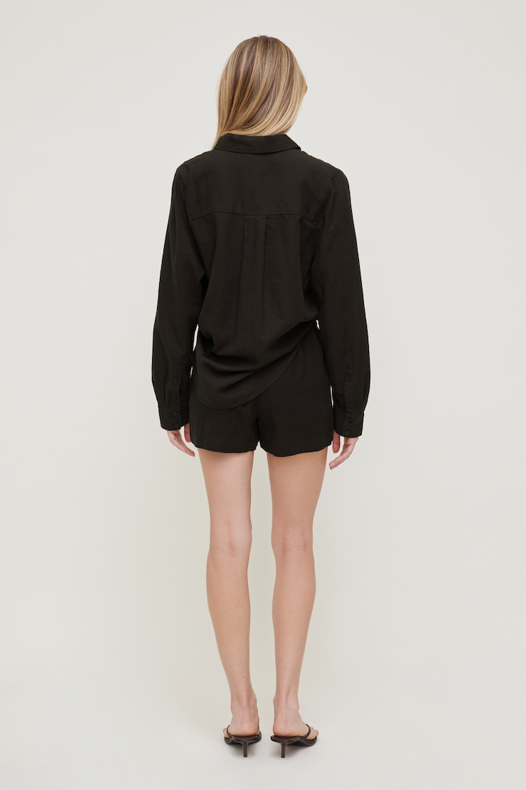 Linen High Rise Shorts