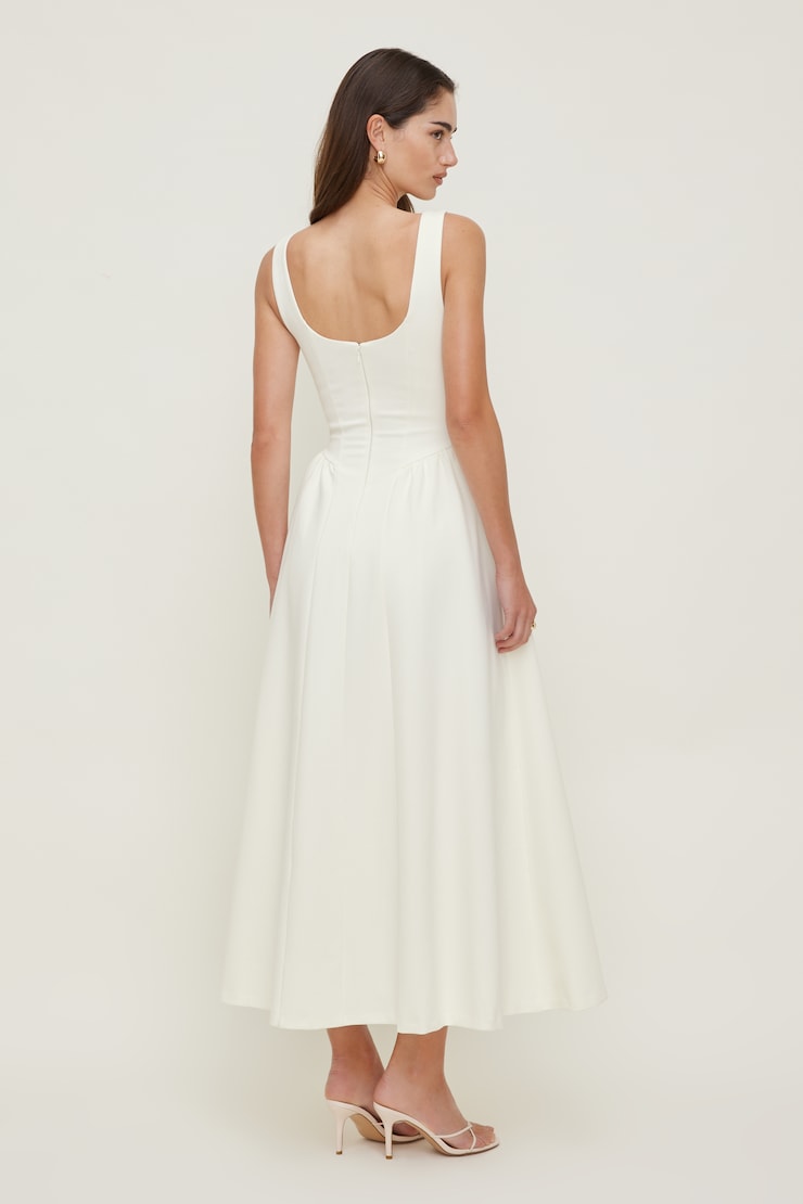 Robe maxi en point de Rome Irina