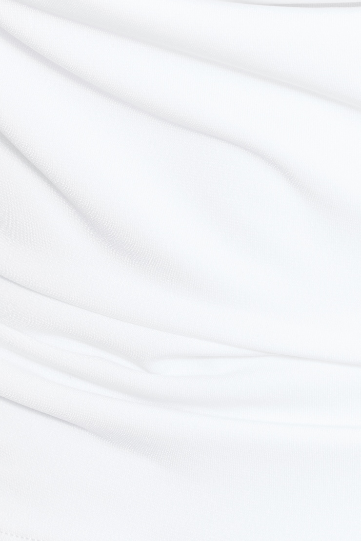 Cowl Neck Halter Top, Bright White, large