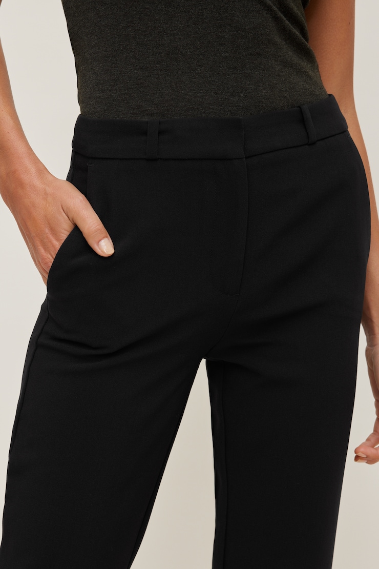 High Rise Capri Pants Jet Black large