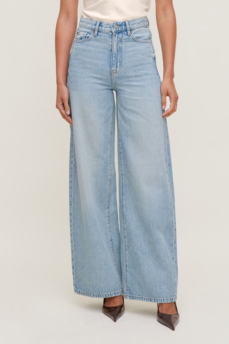 Harlow Ultra High Rise Wide Leg Jeans Light Indigo / Iceberg large