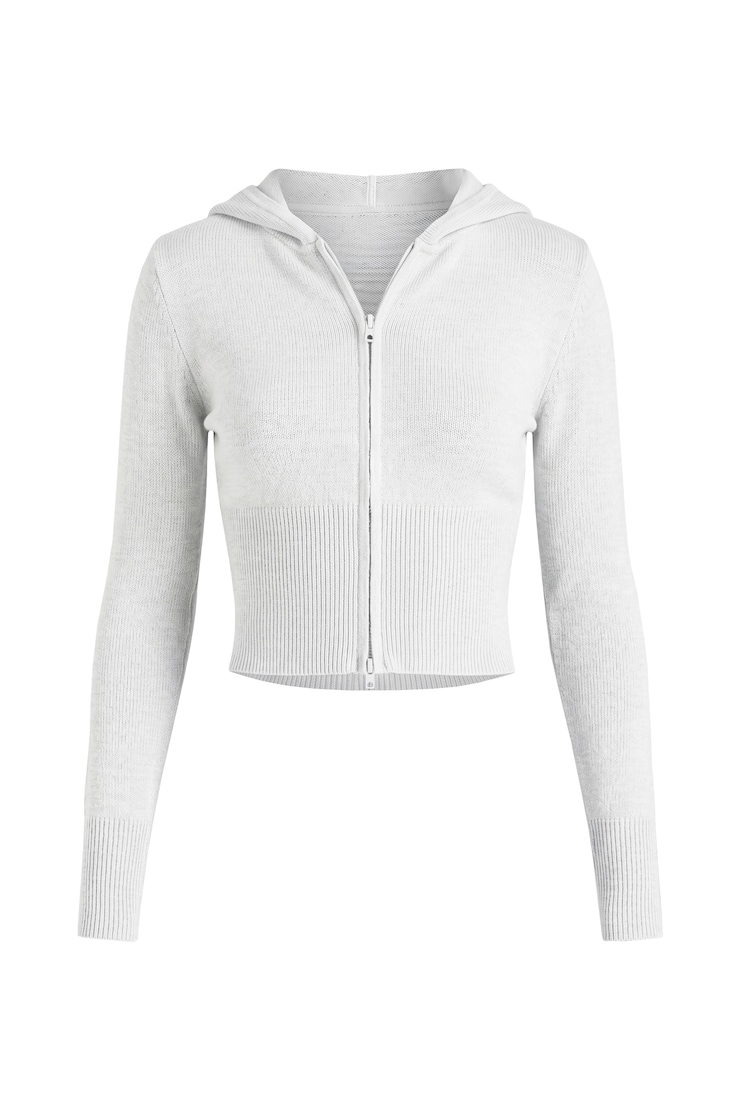Sweater Zippie, Spring Grey Mix, large