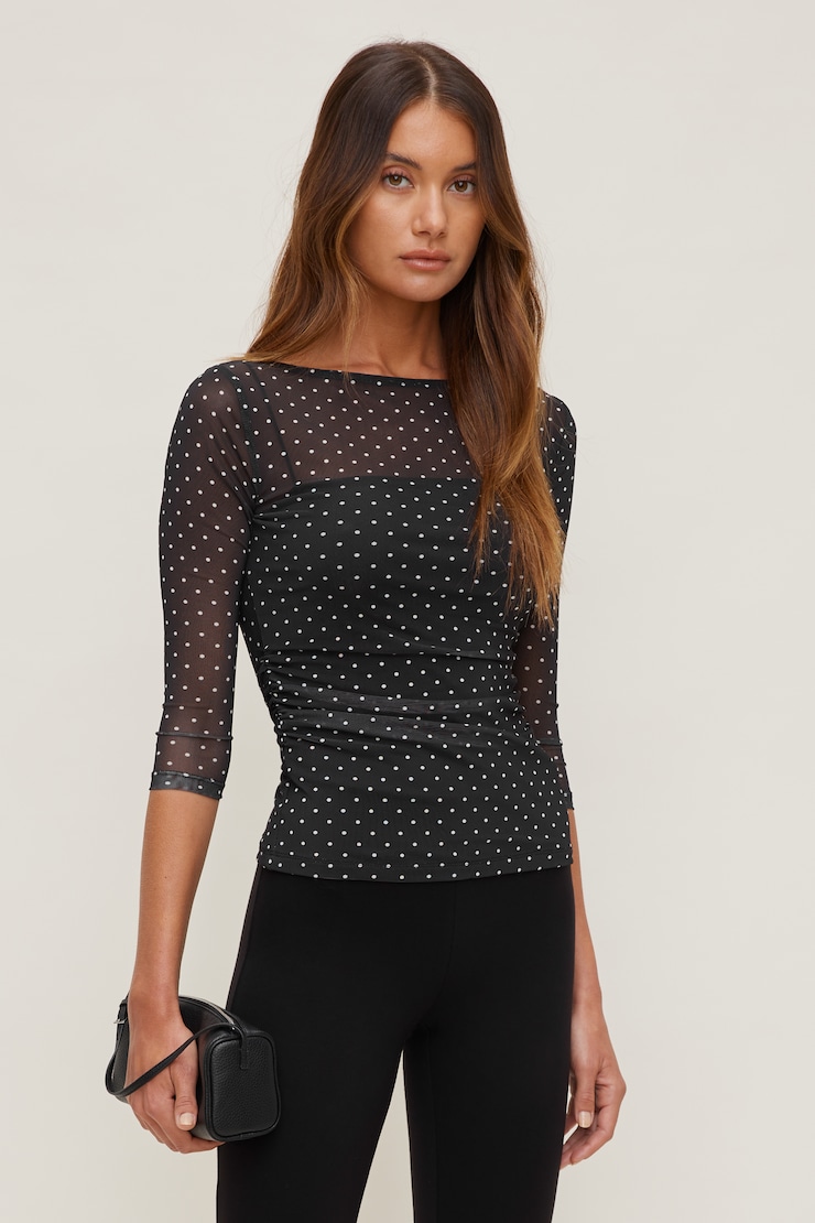 Maude Mesh Top