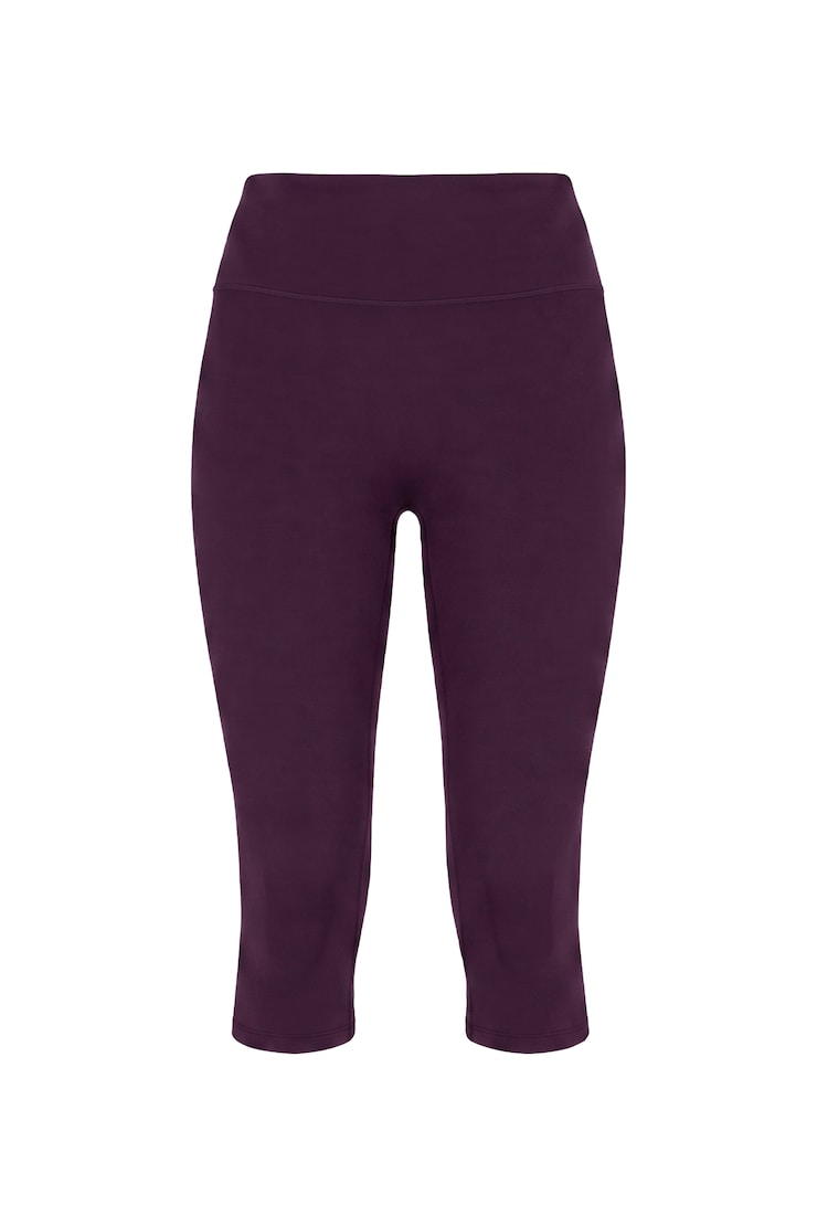 Perfect Peach™ Active Capris, Wild Berry Maroon, large