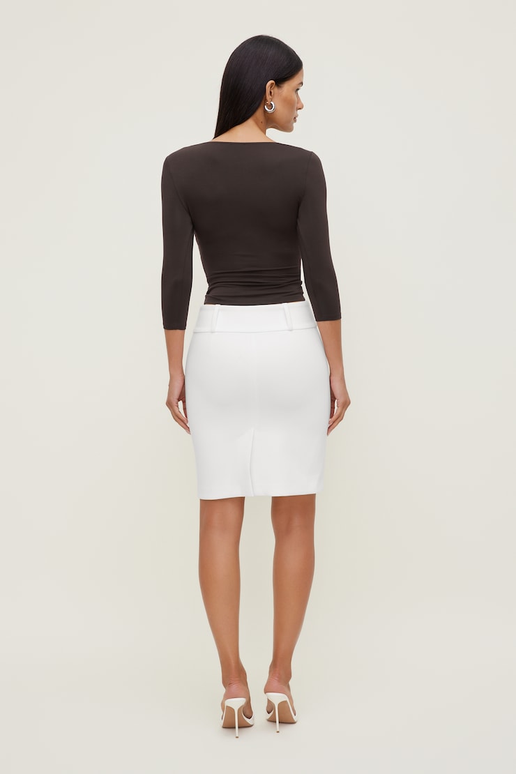 Morgan Plunge 3/4 Sleeve Top