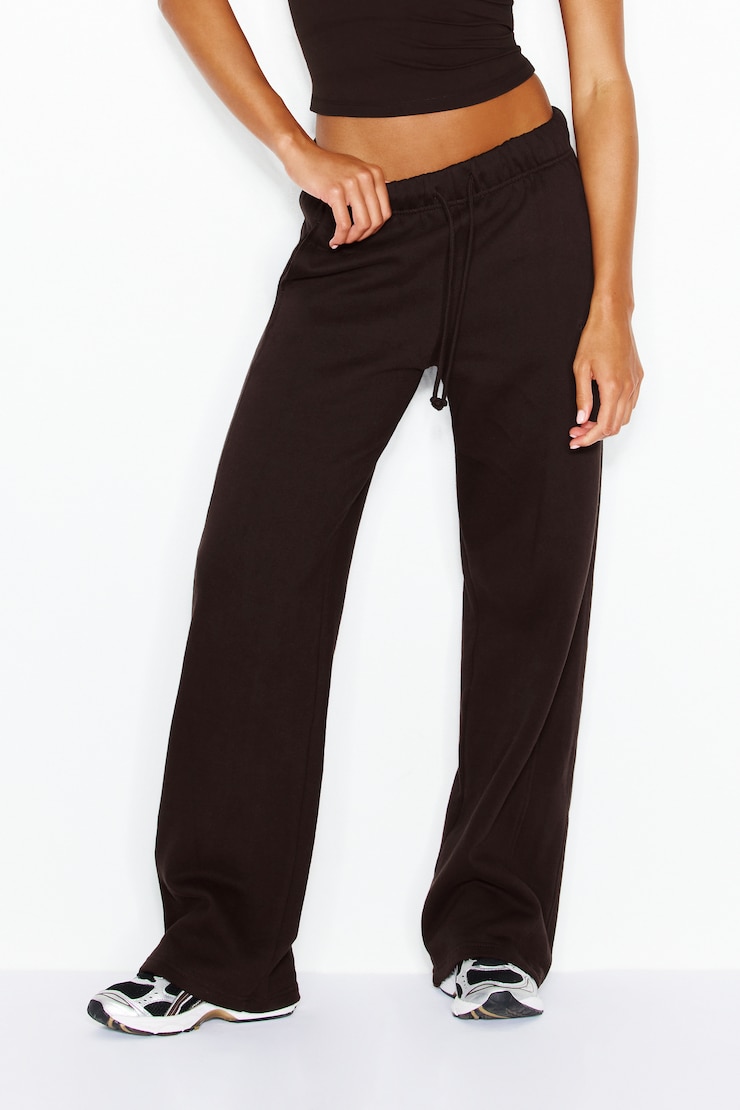 UltraFleece Straight Leg Sweatpants, Chocolate Mousse Brown, large