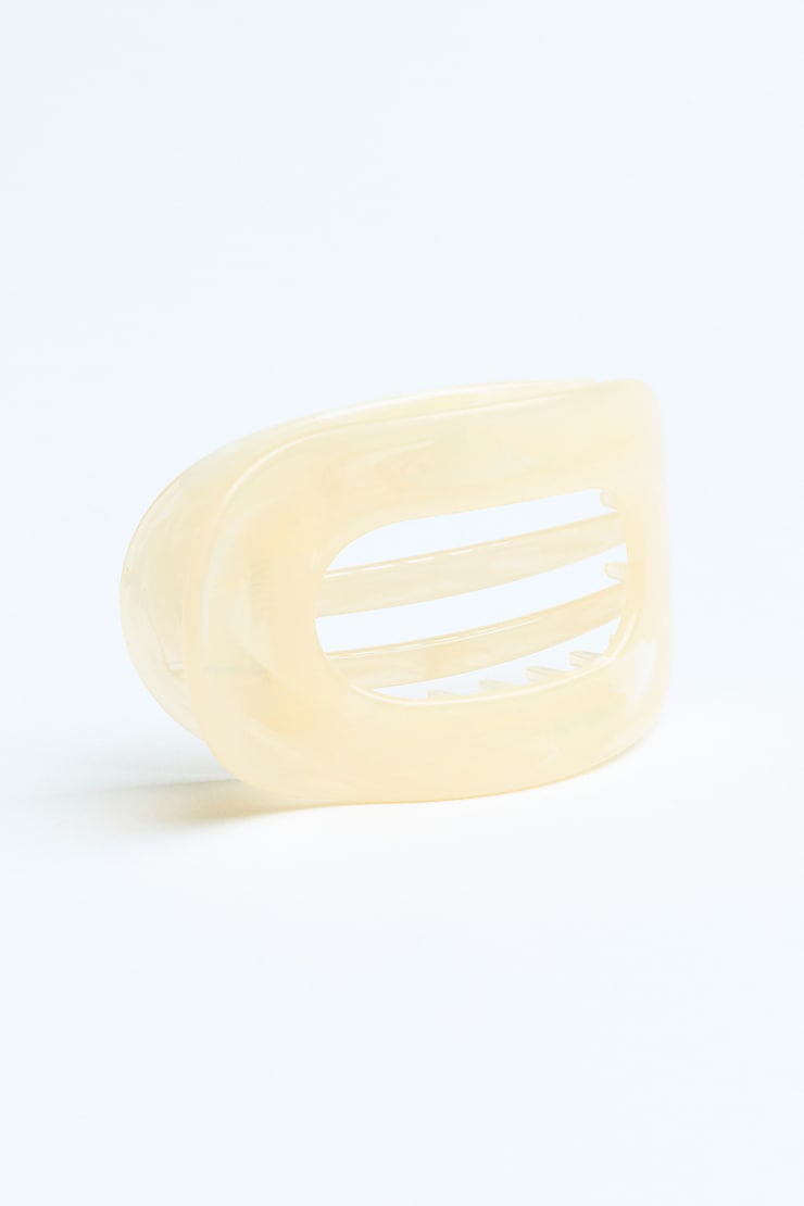 Pilates Claw Clip, Marled Cream, large
