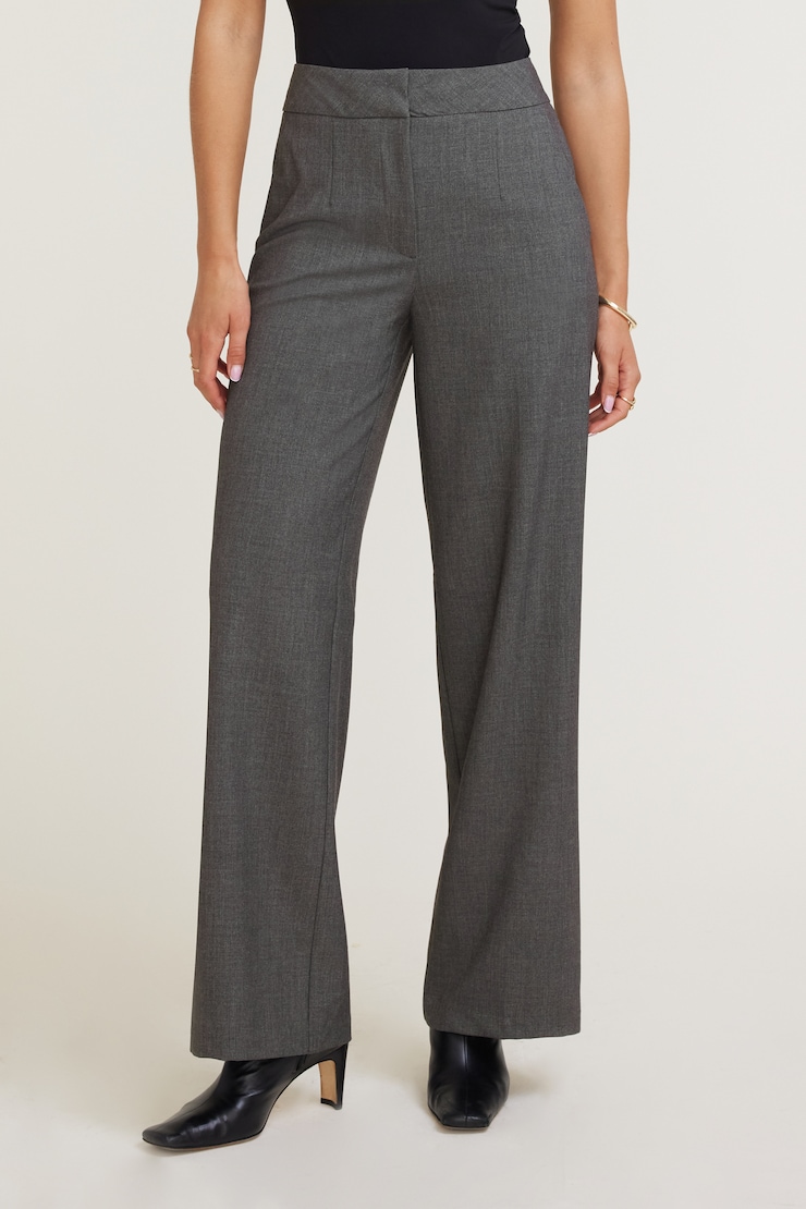 Yasmin Straight Leg Pants Anchor Grey Melange large