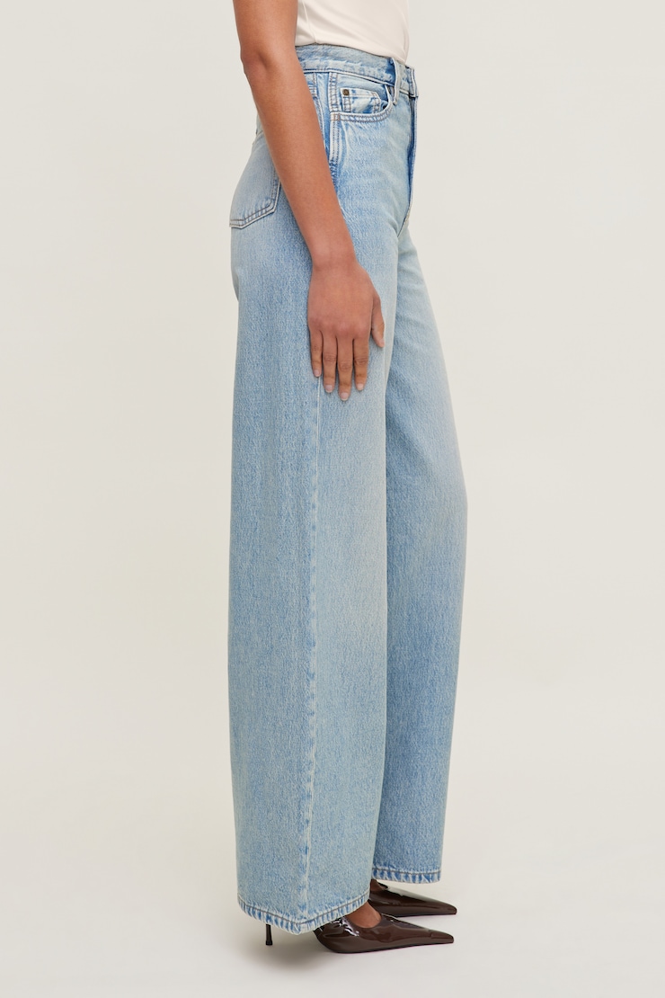 Harlow Ultra High Rise Wide Leg Jeans Light Indigo / Iceberg large