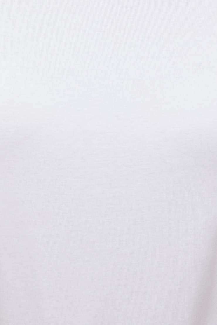 T-shirt ajusté en coton Emy Blanc éclatant large