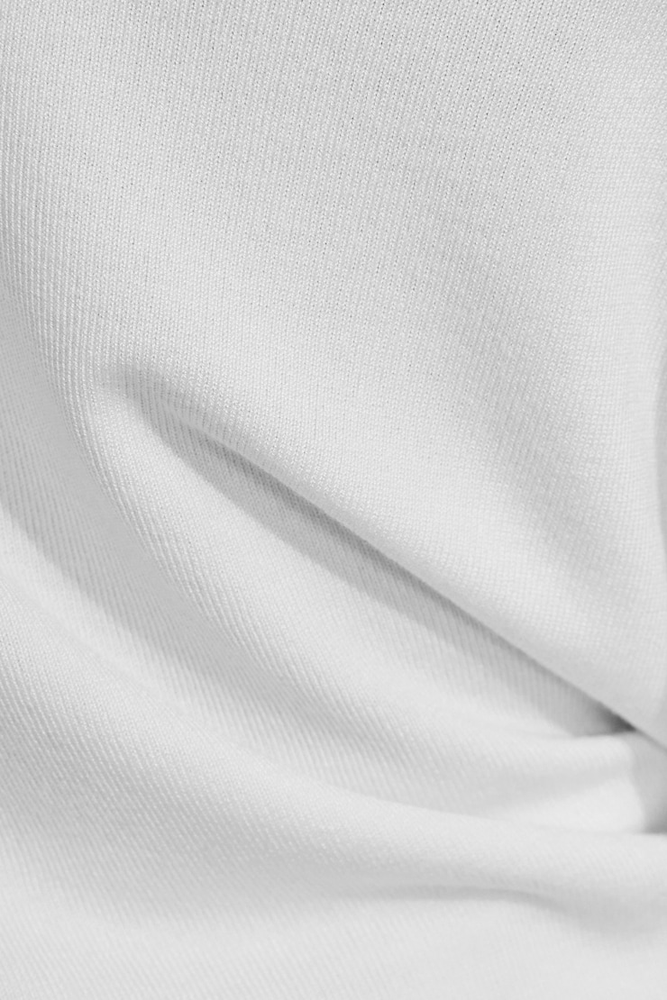 Rae Asymmetric Fine Sweater, Snow White, large