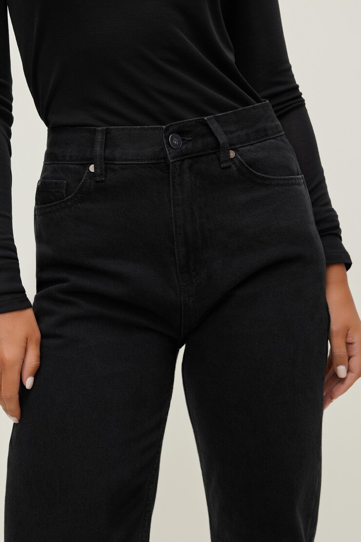 Valentina Ultra High Rise Bootcut Jeans Granite Black large