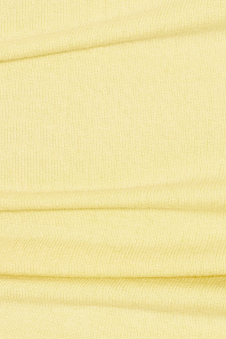 StretchTerry™ Cropped Crewneck Top, Limonada Yellow, large