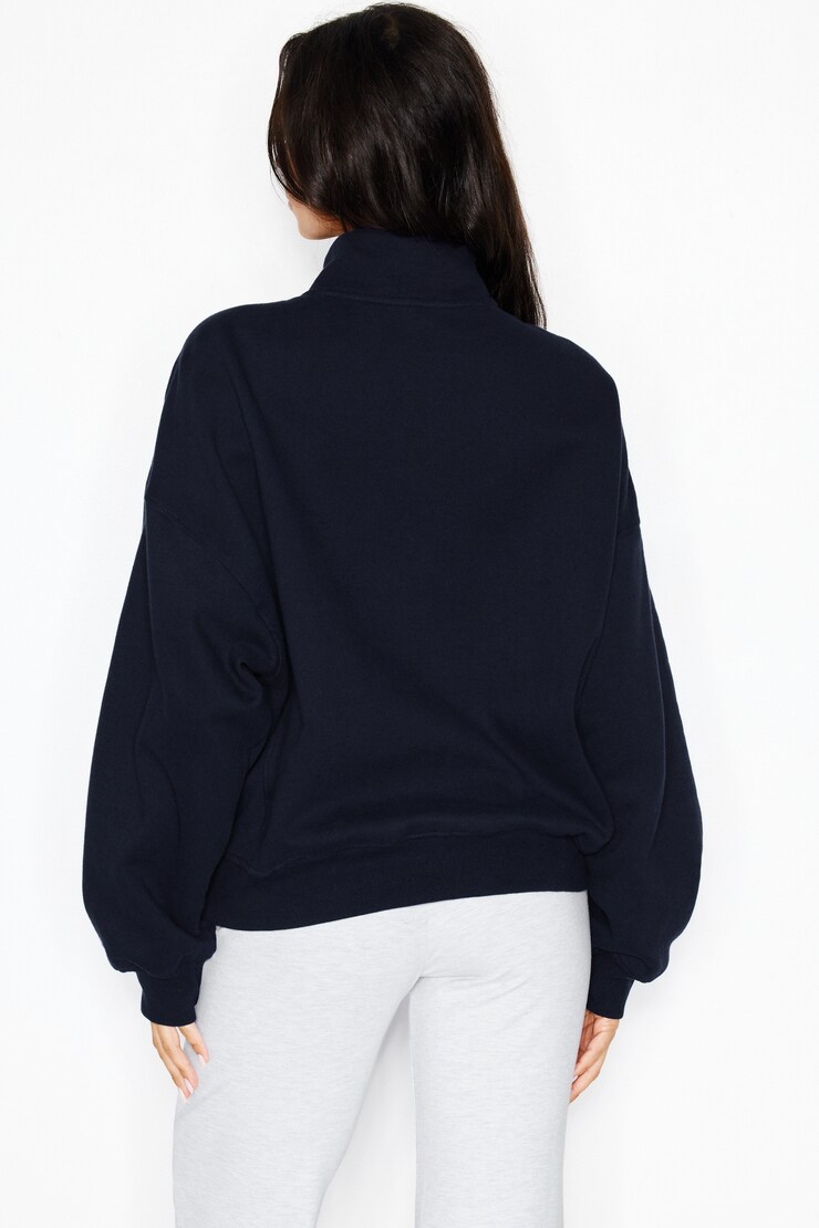 UltraFleece Half Zip Sweatshirt, Naughty Navy Blue, large