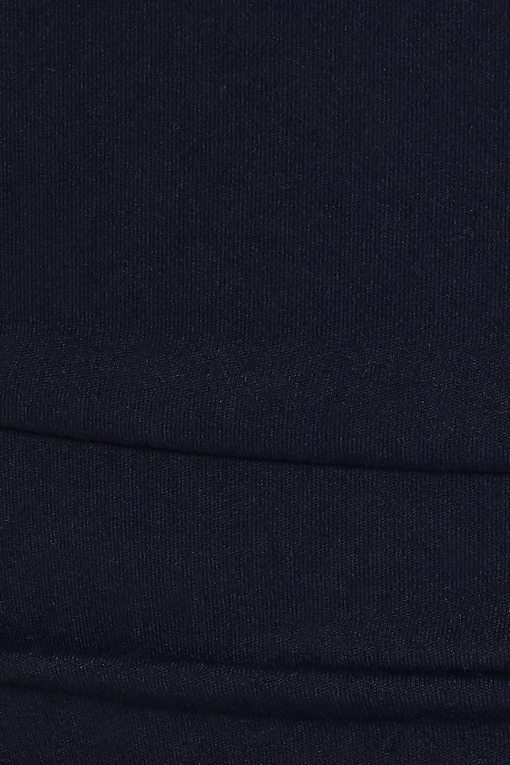 Sleek High V-Neck Short Sleeve Top, Naughty Navy Blue, large